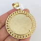 10k Last Supper Charm Pendant Mens REAL 10Kt Religious Medallion Yellow Gold