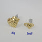 10k Nugget Heart Ring Yellow Gold Women Men Real Genuine Size 6 7 8 9 10 11 & 12