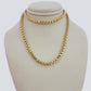 Real 10k Gold 3mm Box Byzantine Chain Necklace 20" 22" 24'' 26'' 28'' Inches NEW