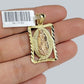 10kt Yellow Gold Rope Chain Virgin Mary Charm Pendant 18-28 Inches Necklace SALE