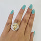 Real 10k Diamond Ring Roaring Lion Men 10kt Yellow Gold Casual Ring Size 6 7 8 9 10 11 & 12