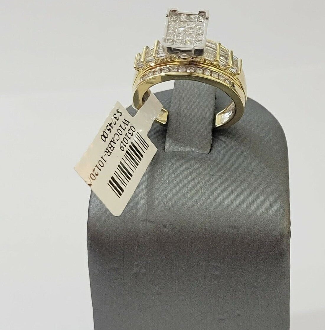 Ladies 14k Yellow Gold Ring Natural Diamond Women REAL , Wedding Engagement