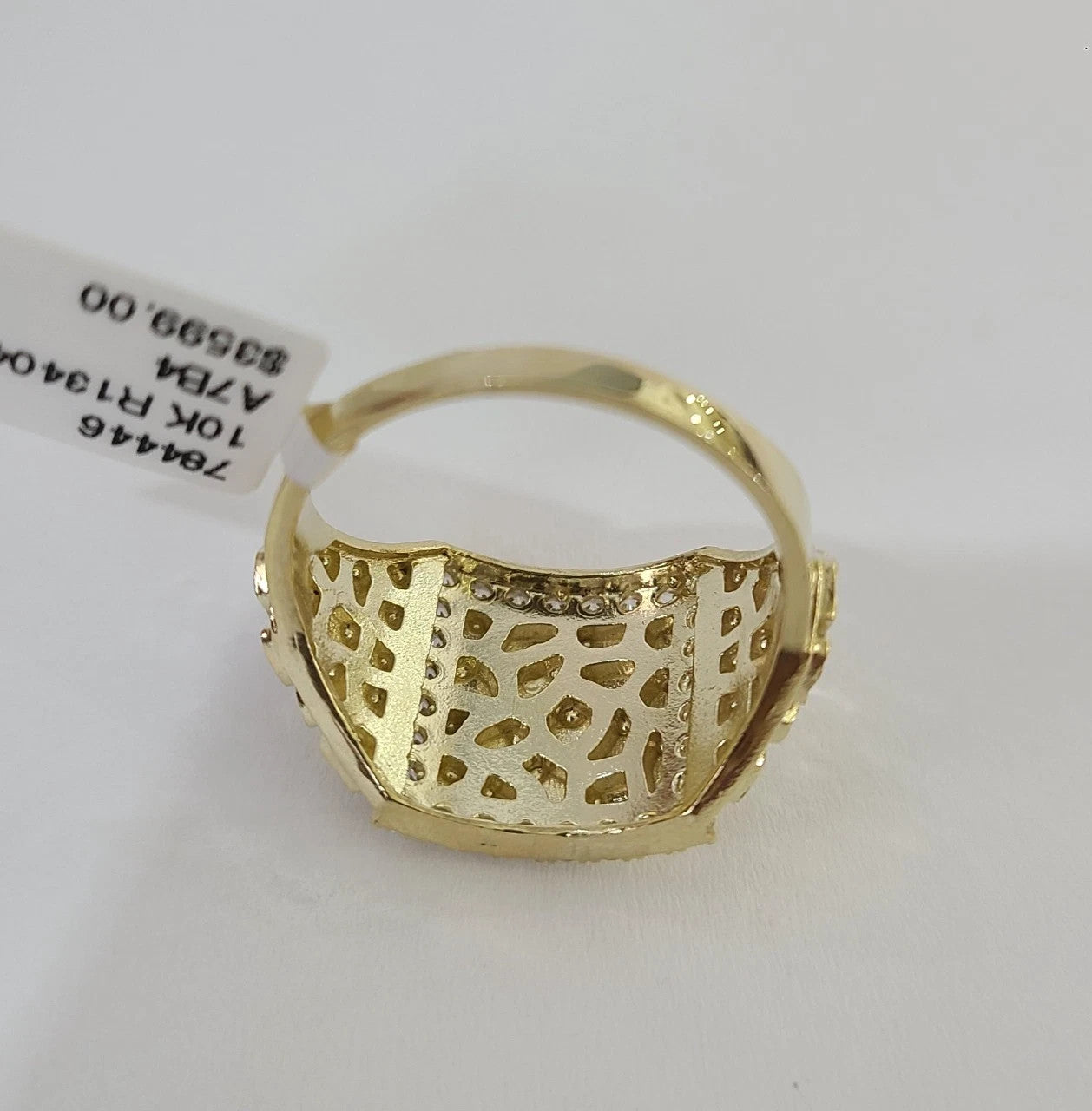 10k Nugget Ring Yellow Gold Women Men Real Genuine 10Kt