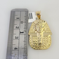 10k Pharaoh Head Charm Pendant Mens REAL 10Kt Egyptian Yellow Gold