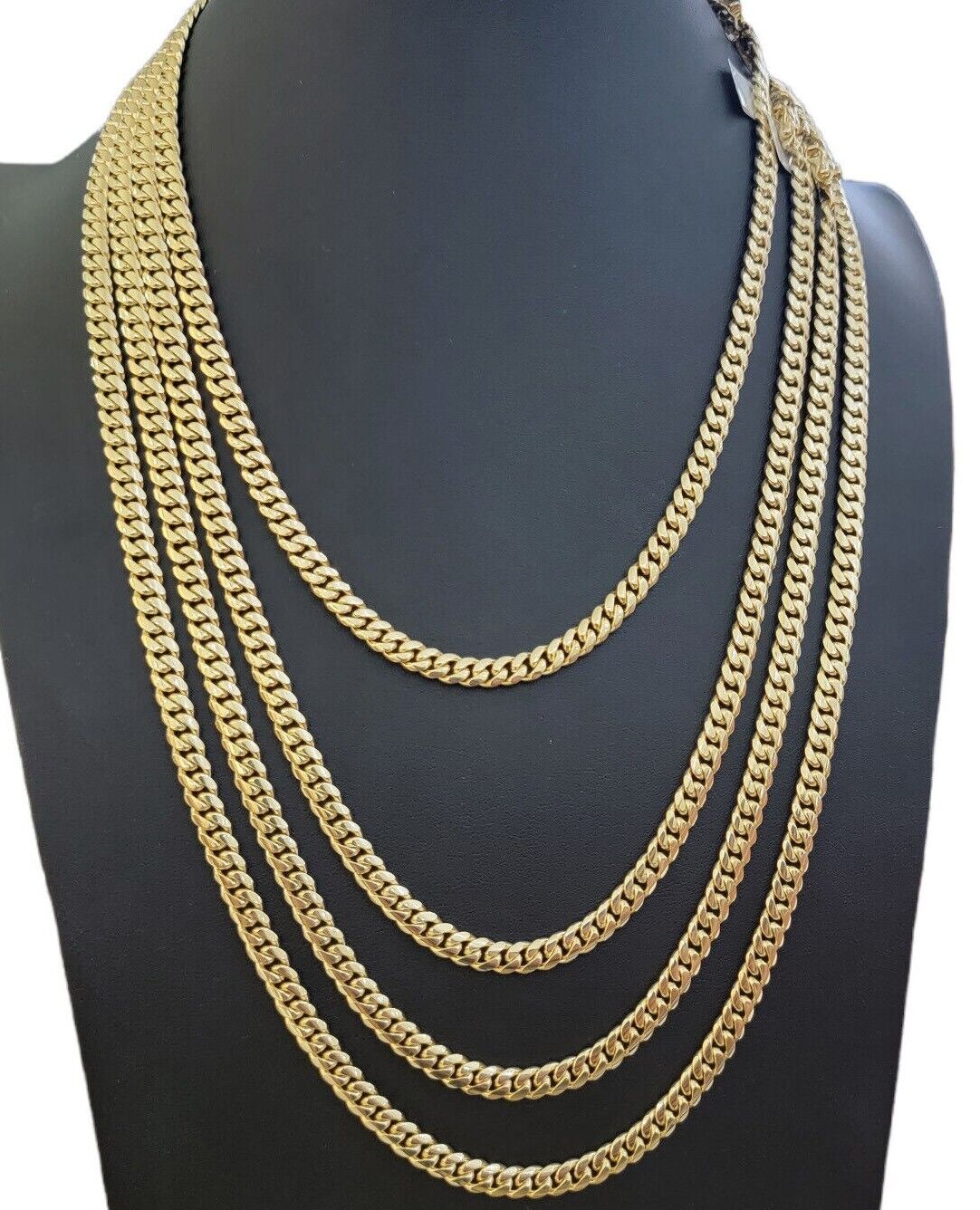 14k Gold Miami Cuban Link Chain Necklace 6mm 20"- 28 Inch SOLID 14 KT Men Women