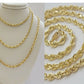 Real 10k Yellow Gold Rope Chain necklace 18 inch - 28 inch SOLID 4mm Mens Women