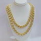 Real Box Byzantine chain necklace 7mm 10K Yellow Gold 26 Inches Men's 10KT