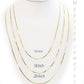10k Solid Yellow Gold Box Link Necklace Pendant Chain Men Women 16" - 24" .8mm