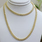 Real 14k Yellow Gold Chain Miami Cuban Link Necklace 24 Inch 5mm 10kt Men Women