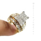 REAL 14k Yellow Gold Ladies Diamond Ring 2CT, Cinderella Style Size 7 For Women