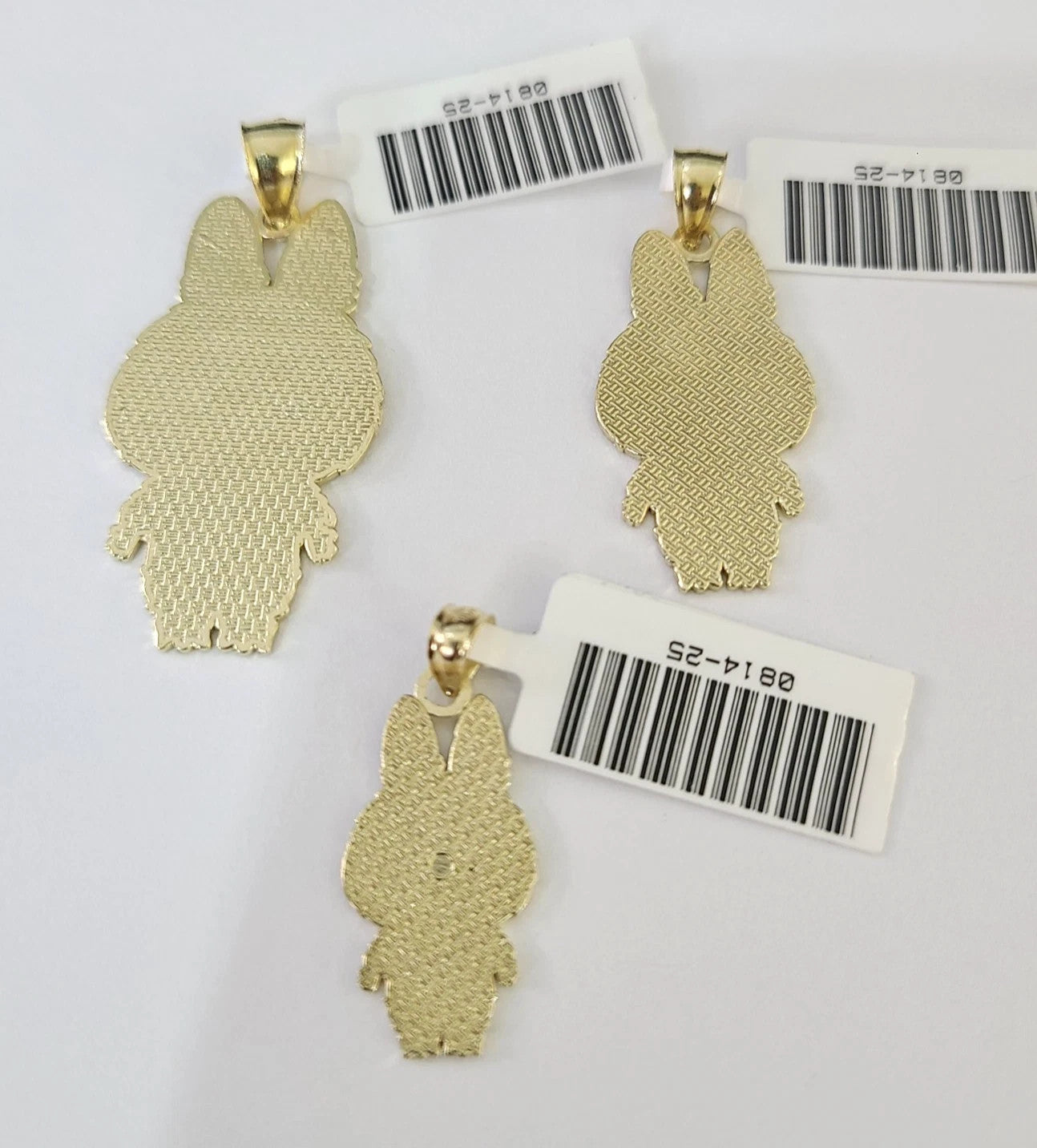 10k Cartoon Monster Charm Pendant Men Women 10kt Real Yellow Gold