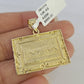 10k Gold Chain Necklace Last Supper Pendant Set Cuban Curb 5mm 20"-28" Charm