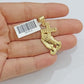 10k Gold Rope Chain Praying Hand Charm Pendant Set 22'' Inches 3mm Necklace REAL
