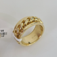 10k Miami Cuban Ring Casual Band Yellow Gold Genuine Brand New Size 6 7 8 9 10 11 & 12