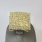 Real 10k Nugget Ring Yellow Gold Women Men Genuine 10Kt
