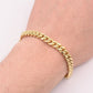 14k Bracelet Miami Cuban Link 7mm 7.5" Inch Real 14kt Yellow Gold Men Women