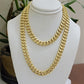 Mens 14k Gold Chain 8mm Miami cuban Link 18 - 30 Inch REAL 14KT Yelllow Gold