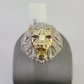 Real 10k Diamond Ring Roaring Lion Men 10kt Yellow Gold Casual Ring Size 6 7 8 9 10 11 & 12
