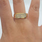 Real 10k Yellow Gold Diamond Mens Ring Band Wedding Engagement, Unique, Genuine