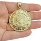 Real 10k Jesus Virgin Mary Charm Pendant Yellow Gold For 10kt Chain Necklace New