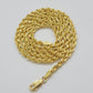 Real 18kt Yellow Gold Rope Chain Necklace 3mm 20' Inch Men Women SOLID HEAVY 18k