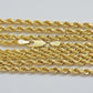 Real 18k Yellow Gold Rope Chain Necklace 3mm 26'' Inch Men Women SOLID HEAVY NEW