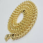 Real 10k Gold Franco Chain 7mm Necklace 26" Inch 10kt Thick & Strong For Men's