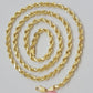 Real 14k Yellow Gold Rope Chain Necklace 4.5mm 18- 26 Inch Diamond Cut SOLID 14K