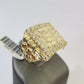 Real 10k Nugget Ring Yellow Gold Women Men Genuine 10Kt