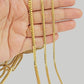 SOLID 18k Gold Miami Cuban Chain Necklace 2.5mm 3.5mm 4mm 18-26 Inches Men Women