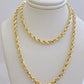 Real 14k Gold Necklace Rope Gold Chain 4mm 28 Inch Diamond Cut SOLID 14kt Mens