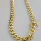 11mm Miami Cuban Link Chain Necklace 10k Yellow Gold 24" 26 Inch Mens SOLID 10kt