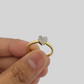 Real 10k Yellow Gold Diamond Promise Ring Women's Band 0.10 CT Genuine 10KT SALE