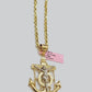 14k Gold Solid Rope Chain Necklace Jesus Anchor Charm Pendant 26 Inch 14 K T 4mm