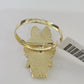 10k Cartoon Monster Ring Yellow Gold Men Women Real Genuine