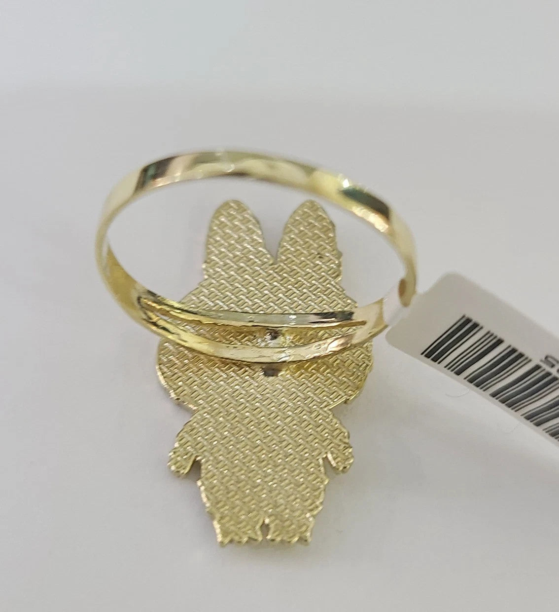 10k Cartoon Monster Ring Yellow Gold Men Women Real Genuine
