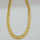 Real 10k Gold Chain Monaco Necklace Cuban Royal Link 8.5 Mm 22" Inch Plain ,10KT