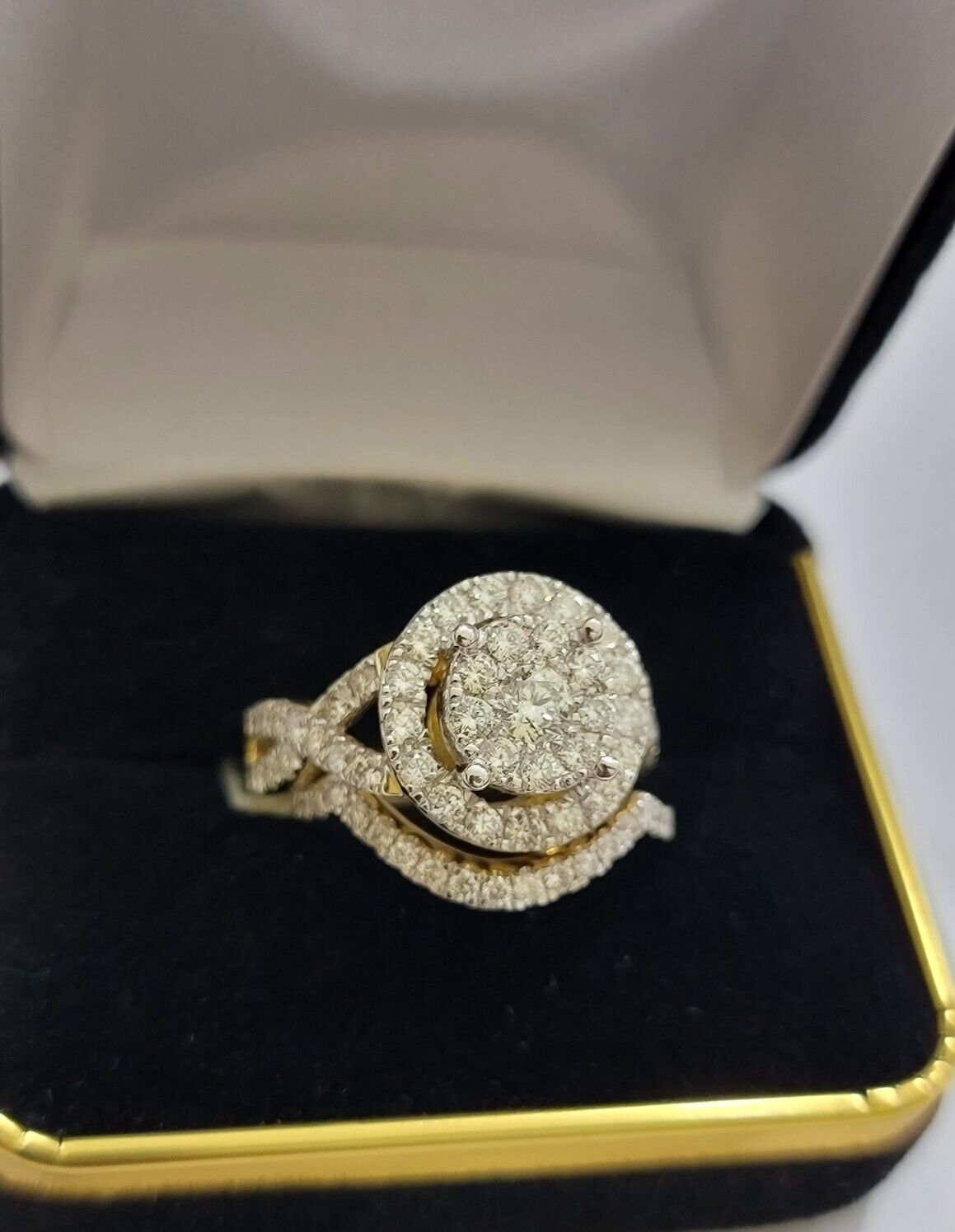 14kt Yellow Gold 2CT Diamond Ring Band Ladies Bridal Set Wedding Engagement SALE