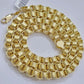 Real 10k Gold Box Byzantine Chain Necklace 20"-28" Inch 4mm 5mm 6mm 7mm 10kt Men