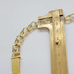 Real Solid 14kt Yellow Gold Chino ID Mens Name Plate Bracelet 10mm 8 Inches SALE