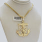 10k Yellow Gold Franco Chain Necklace Anchor Charm Pendant 3mm 18"-26" Inch SALE