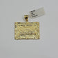 Real 10k Gold Pendant Charm Last Supper Square Jesus 10kt Yellow 1.5-3 Inch SALE