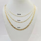 REAL 14k Trio Gold Necklace chain Ladies 3mm 3.5mm 5mm 18"-24" Women