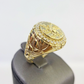 10k Men's Centenario Ring 50 Pesos 1947 Mexico 10kt Yellow Gold Casual Regular