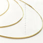 10k Solid Yellow Gold Box Link Necklace Pendant Chain Men Women 16" - 24" .8mm