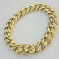 14k Yellow Gold Bracelet Mens Miami Cuban Link 13mm 8.5 Inch Box Clasp REAL