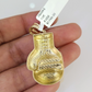 10k Gold Franco Chain Boxing Gloves Charm Pendant 2.5mm 18-24 Inches Necklace