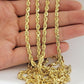 Real 10k Yellow Gold Rope Chain necklace 18 inch - 28 inch SOLID 4mm Mens Women