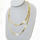 Real 10k Gold 3mm Herringbone Chain Necklace 18" 20" 22" 24 Men Women