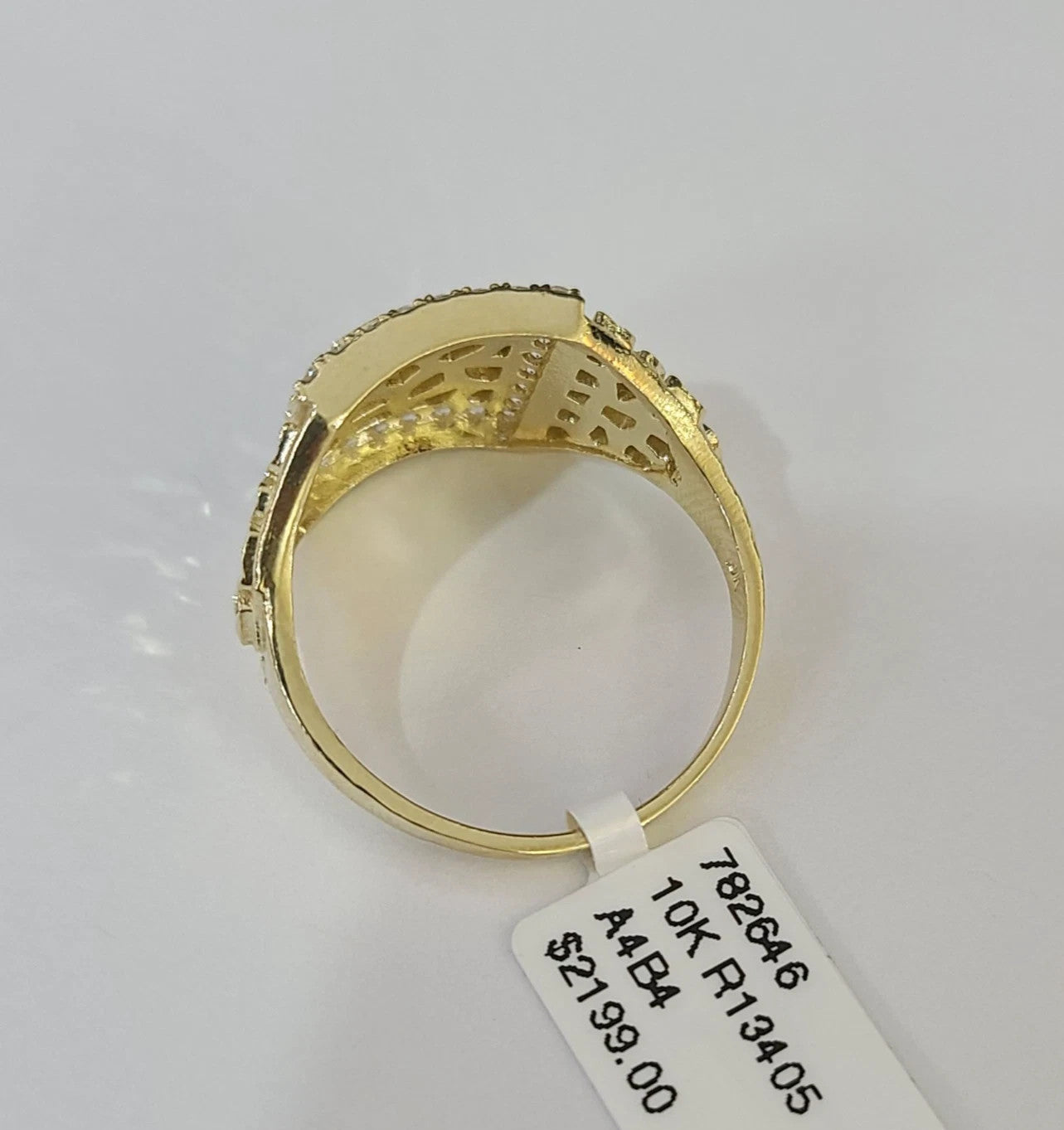 Real 10k Nugget Ring Yellow Gold Women Men Genuine 10Kt